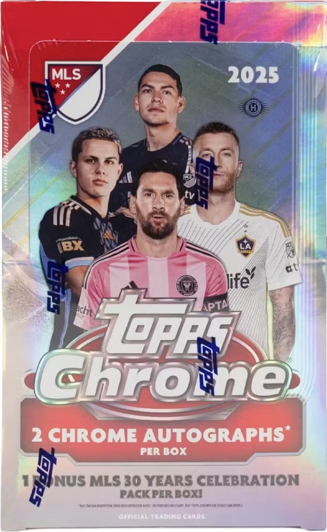 2025 Topps MLS Chrome Sealed Hobby Box